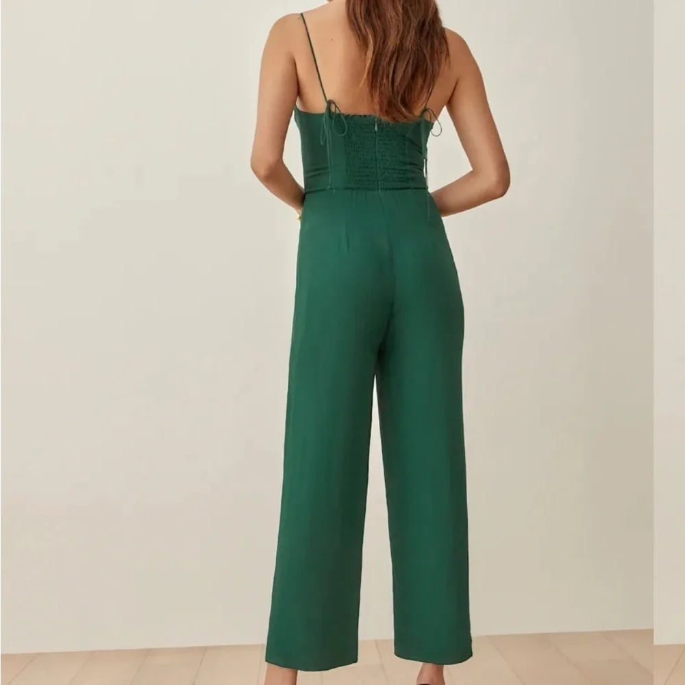 NWT Reformation Forest Green Jumpsuit